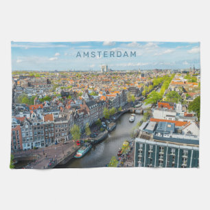 Custom Text Amsterdam Tea Towel