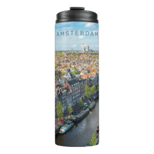 Custom Text Amsterdam Thermal Tumbler