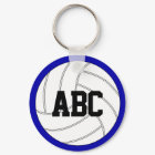 Custom Text and Colour Volleyball Key Chains