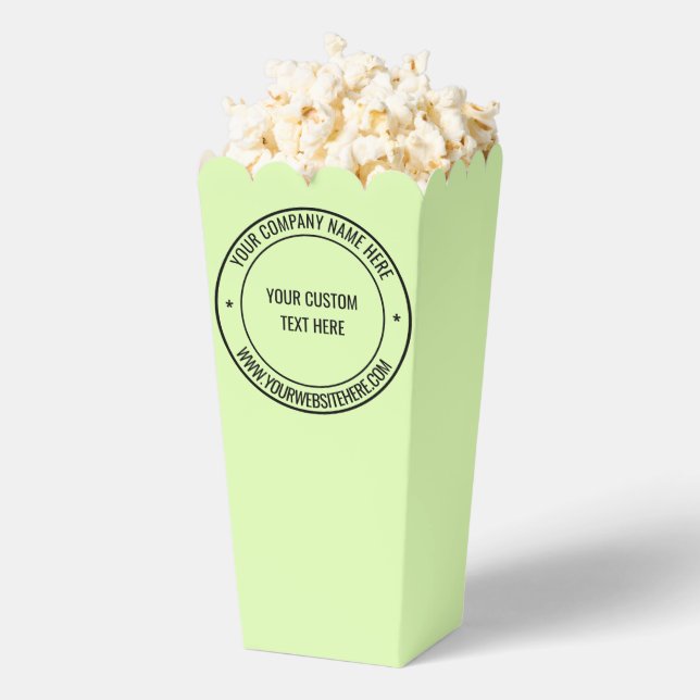 Custom Text and Colours Your Business Popcorn Box (Popped)