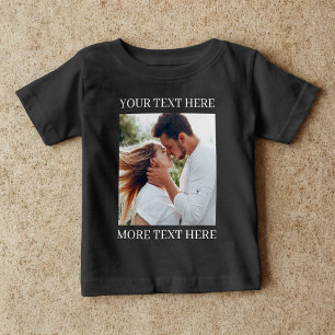 Custom Text and Photo Baby T-Shirt
