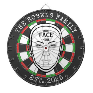 Custom Text and Photo Dartboard