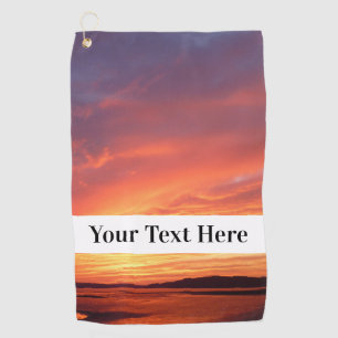 Custom Text And Photo Personalised Golf Towel