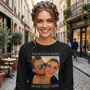Custom Text and Photo T-Shirt