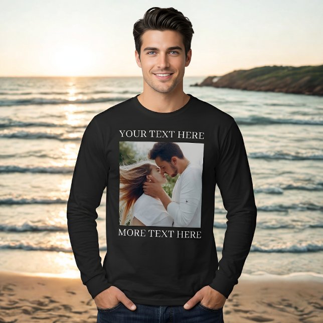 Custom Text and Photo T-Shirt (Creator Uploaded)