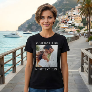 Custom Text and Photo T-Shirt
