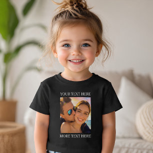 Custom Text and Photo Toddler T-Shirt