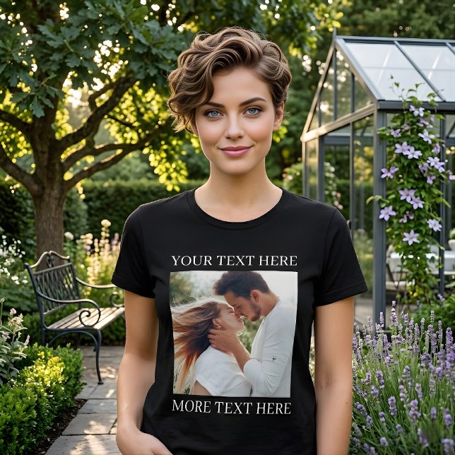 Custom Text and Photo Tri-Blend Shirt (Creator Uploaded)