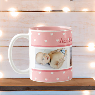 Custom Text and Photos Perfect Gift Two-Tone Coffee Mug