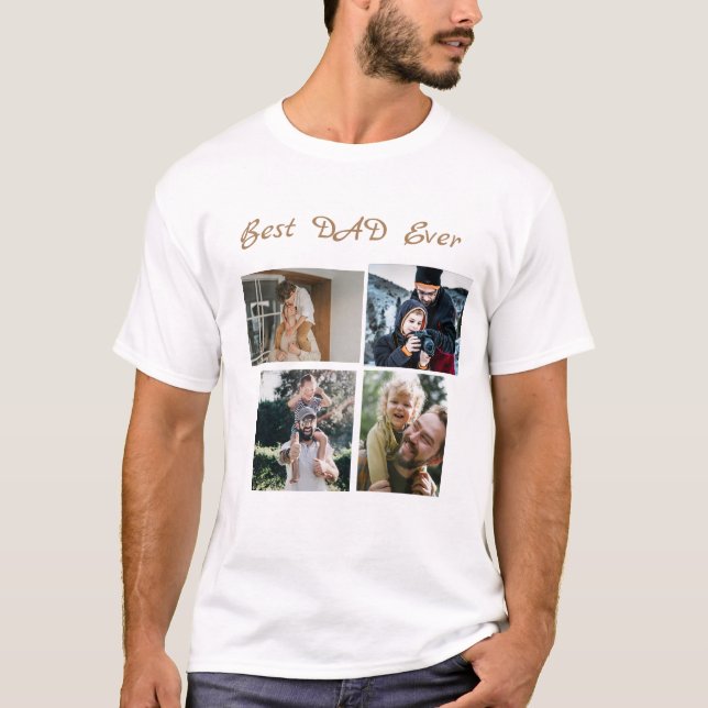 Custom text and picture x4  T-Shirt (Front)