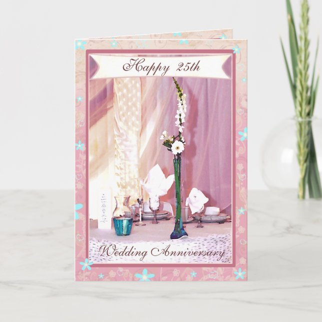 Custom Text Anniversary Congratulations Card (Front)