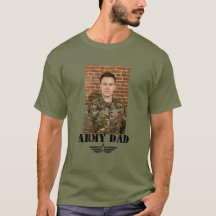 Custom Text Army Dad with Photo