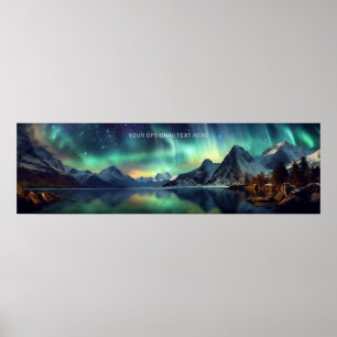Custom Text Aurora Borealis Poster
