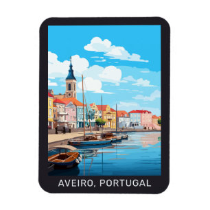 Custom Text Aveiro Portugal Magnet