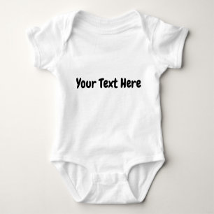 Custom Text Baby Bodysuit