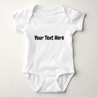 Custom Text  Baby Bodysuit