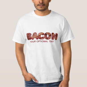 Custom text BACON shirts & jackets
