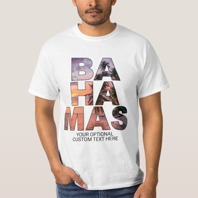 Custom text BAHAMAS shirts (Front)