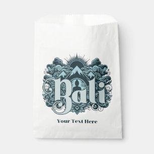Custom Text Bali Favour Bag