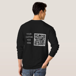 Custom Text Barcode Business T-Shirt