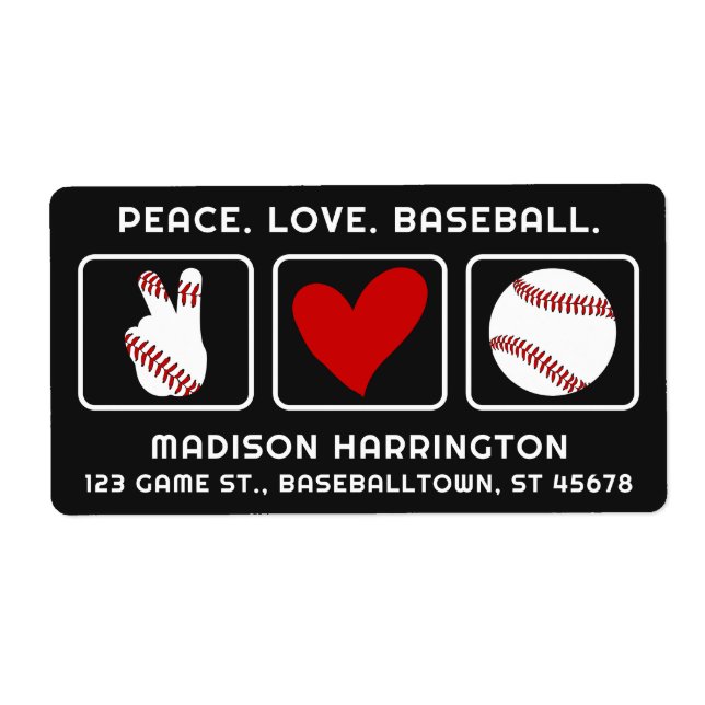 Custom Text Baseball (Front)