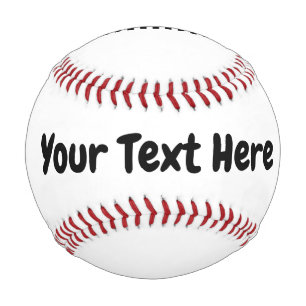 Custom Text Baseball