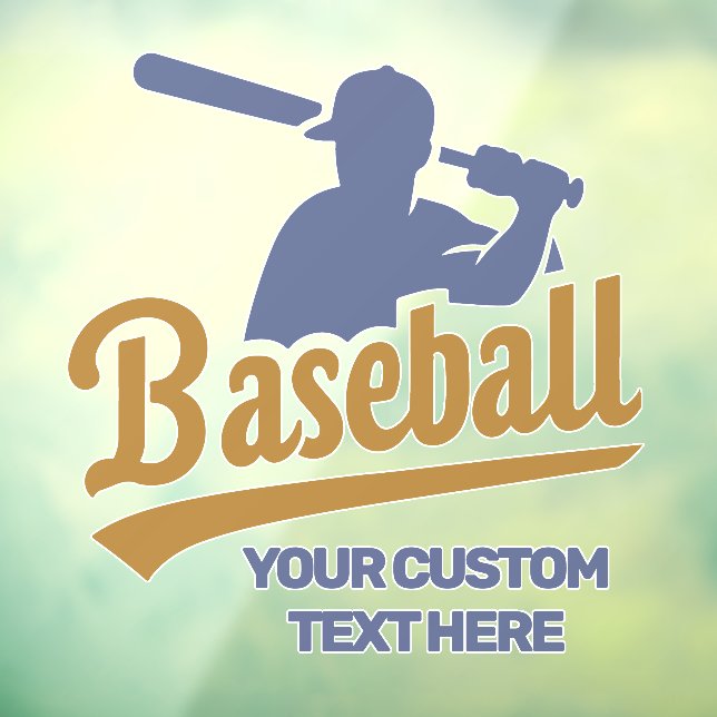 Custom Text Baseball Player (Sheet 3)