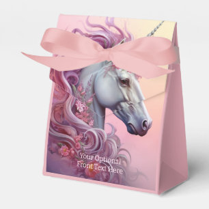 Custom Text Beautiful Unicorns Favour Box