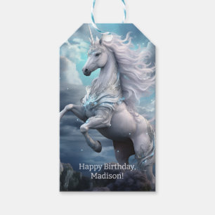 Custom Text Beautiful Unicorns Gift Tags
