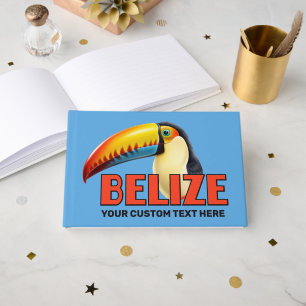 Custom Text BELIZE Toucan Guest Book