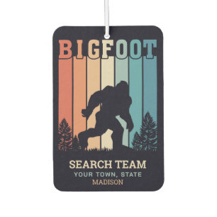 Custom Text Bigfoot Car Air Freshener