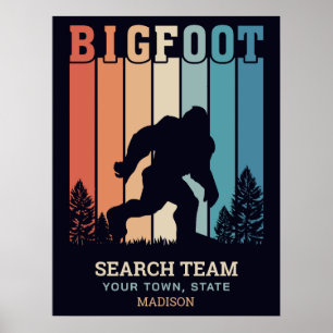 Custom Text Bigfoot Poster