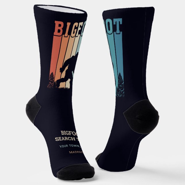 Custom Text Bigfoot Socks (Angled)
