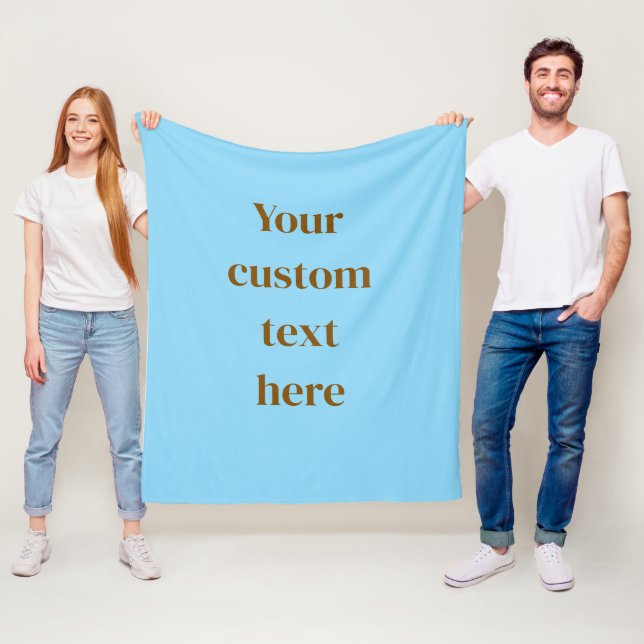 Custom Text Blanket Personalised Name Message Cosy (In Situ)