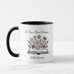 Custom Text Book Lover Mug