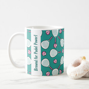 🎾Custom text, Brewed for Padel Power! Coffee Mug