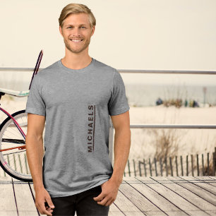 Custom Text Brown Graphic T-Shirt  Tri-Blend Shirt