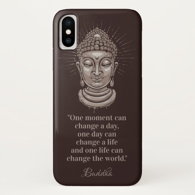 Custom text Buddha Quote phone cases (Back)