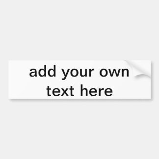 custom text bumper sticker