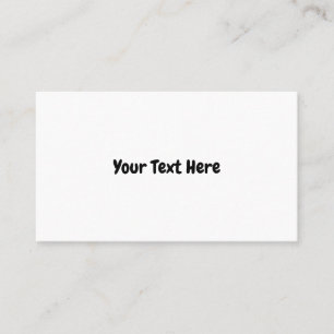 Custom Text  Business Card