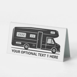 Custom text Camper Van