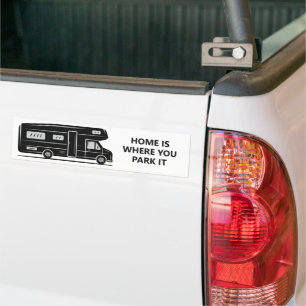 Custom text Camper Van Bumper Sticker