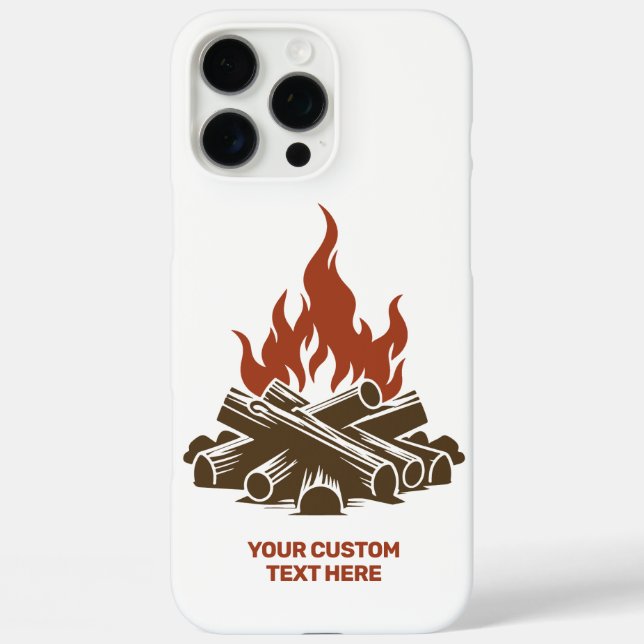 Custom Text Camping Case-Mate iPhone Case (Back)