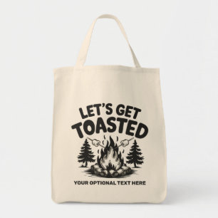 Custom Text Camping Tote Bag