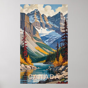 Custom Text Canada Travel Poster