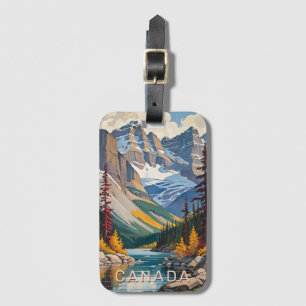 Custom Text Canada Travel Poster Luggage Tag