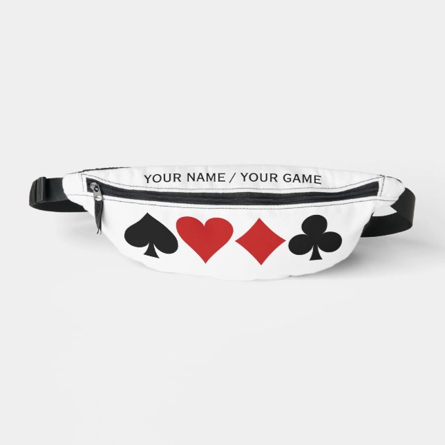Custom Text Card Player Bum Bags (Front)