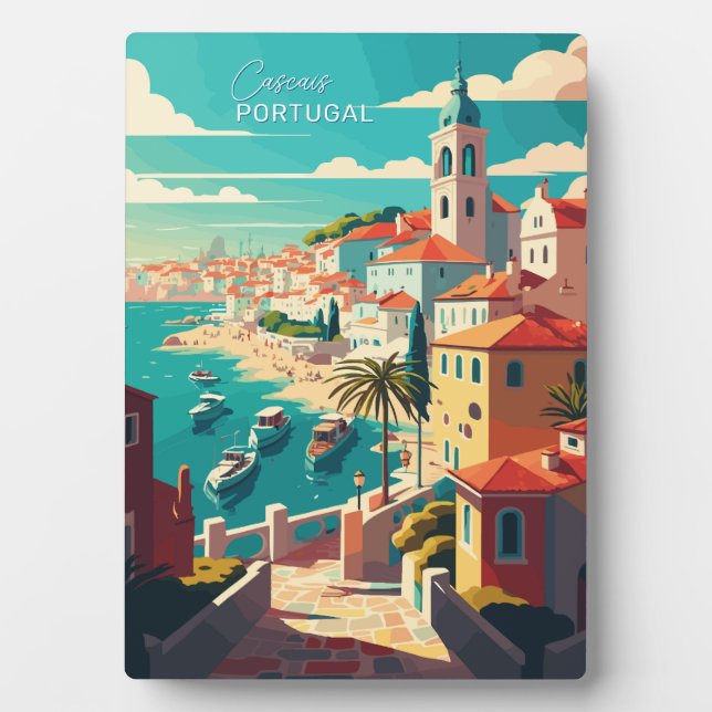 Custom Text Cascais Portugal Plaque (Front)