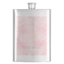 Custom Text Celestial Nebula Classic Flask