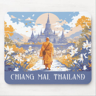 Custom Text Chiang Mai Thailand Mouse Pad